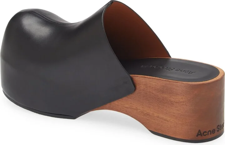 Round Toe Leather Clog - Image 2