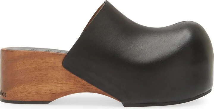 Round Toe Leather Clog - Image 3