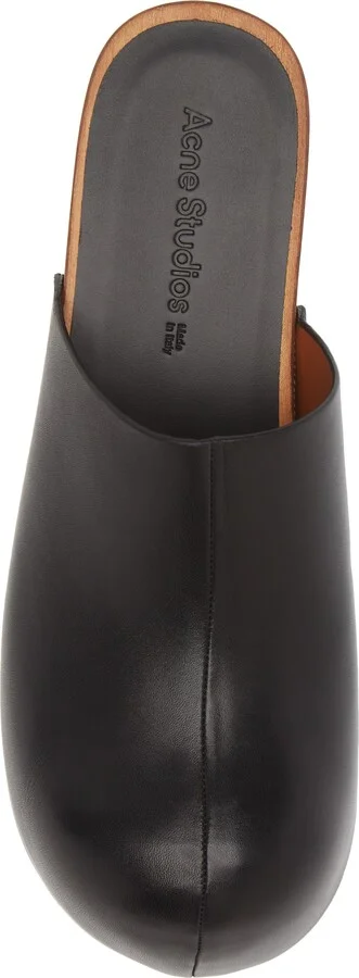 Round Toe Leather Clog - Image 5