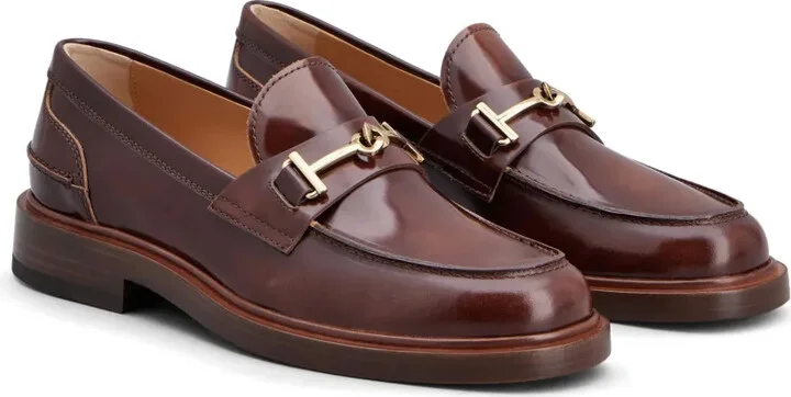 Round-Toe Leather Loafers - Image 2