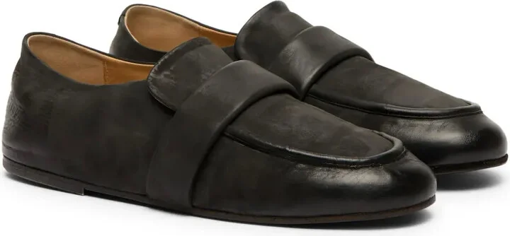 Round-Toe Leather Loafers - Image 2