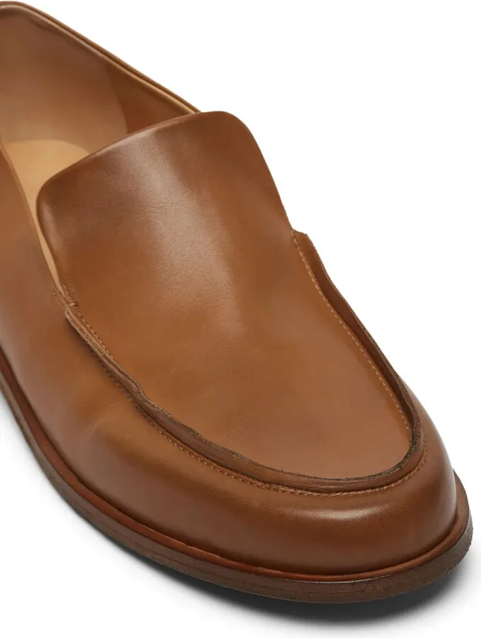 Round-Toe Leather Loafers - Image 4