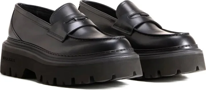 Round Toe Leather Loafers - Image 2