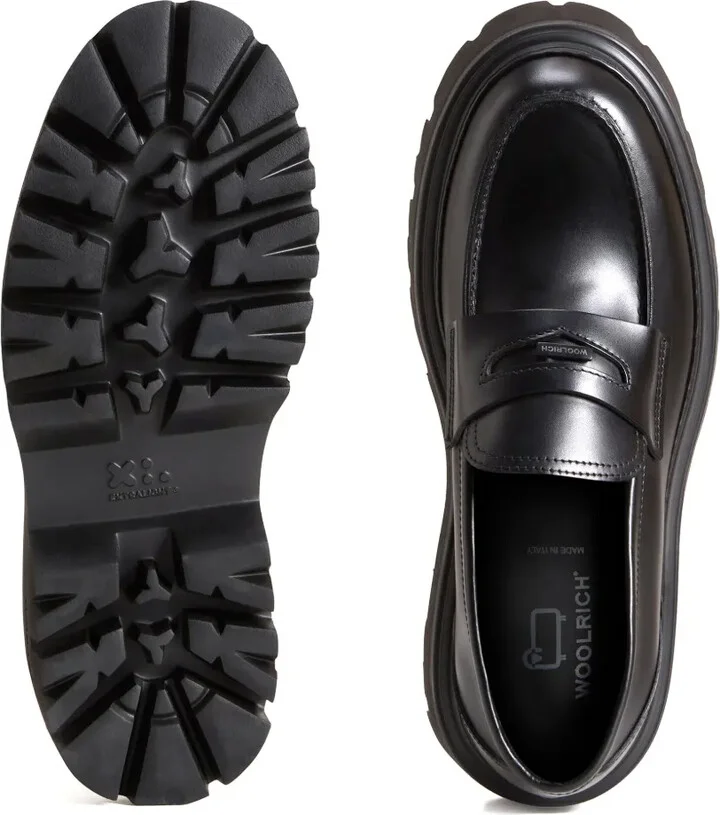 Round Toe Leather Loafers - Image 4