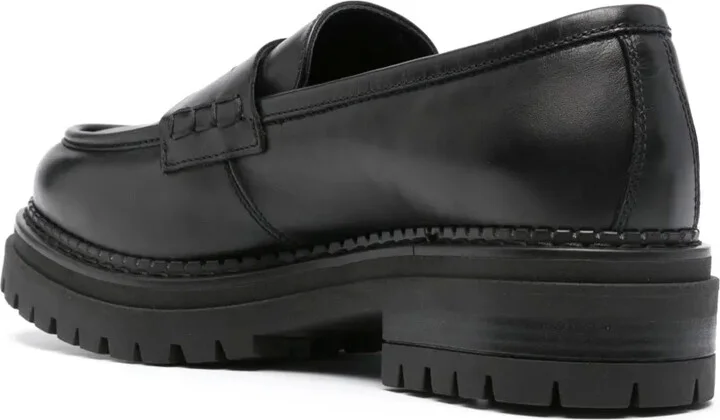 Round-Toe Leather Loafers - Image 3