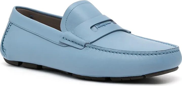 Round-Toe Leather Loafers - Image 2
