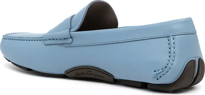 Round-Toe Leather Loafers - Image 3