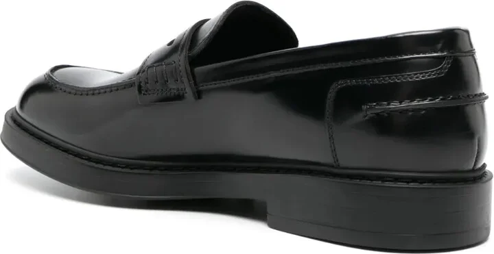 Round-Toe Leather Loafers - Image 3