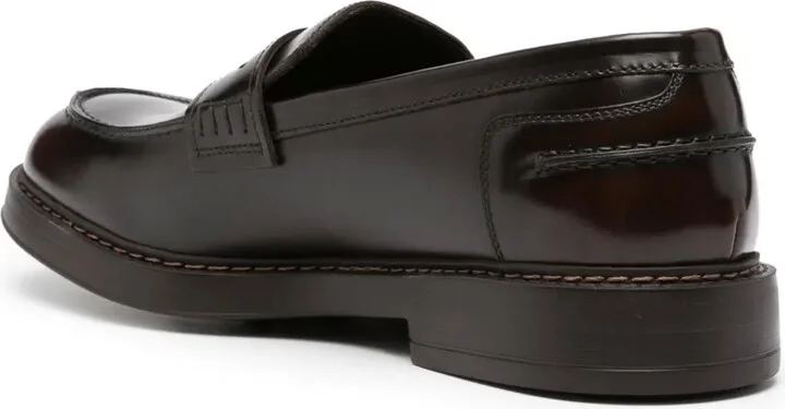 Round-Toe Leather Loafers - Image 3