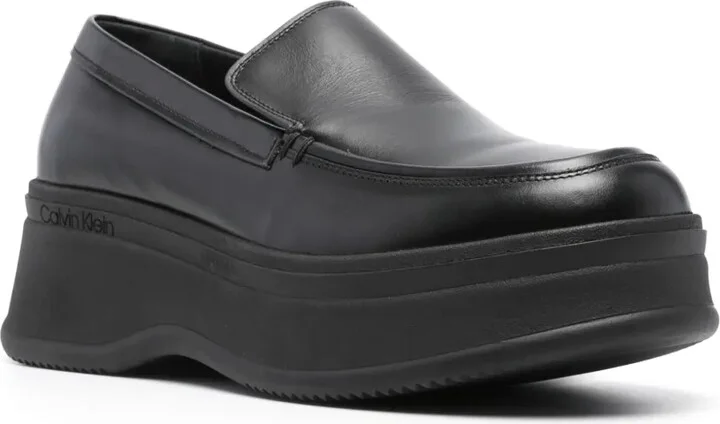 Round-Toe Leather Loafers - Image 2