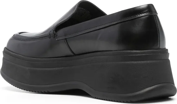 Round-Toe Leather Loafers - Image 3