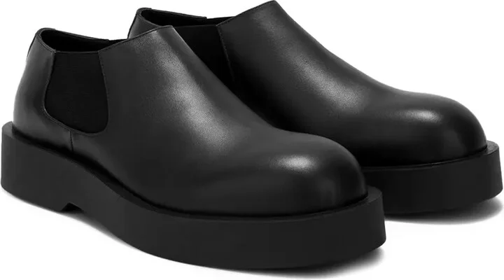 Round-Toe Leather Loafers - Image 2