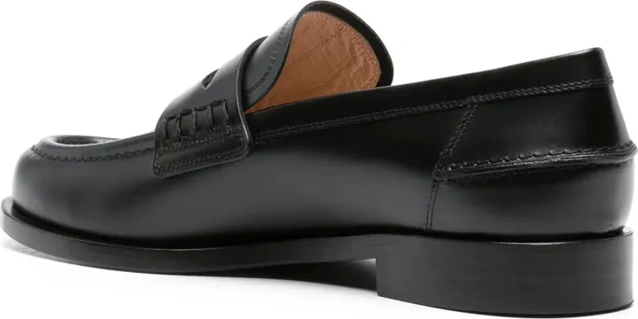 Round-Toe Leather Loafers - Image 3