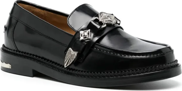 Round-Toe Leather Loafers - Image 2