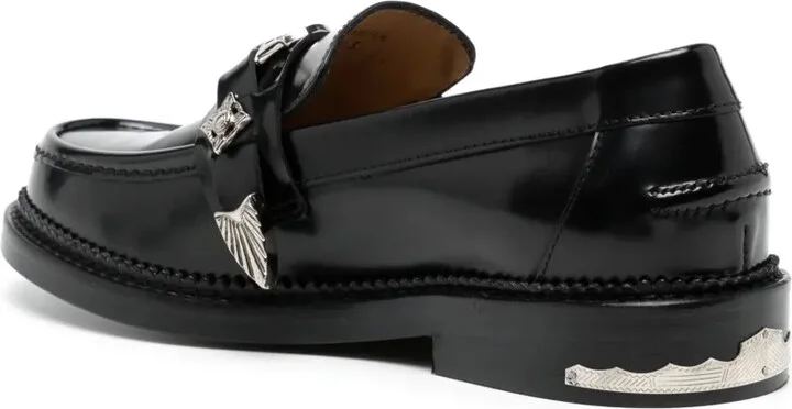 Round-Toe Leather Loafers - Image 3