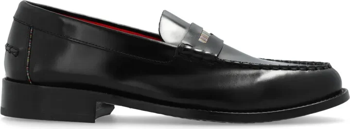 Round-Toe Leather Loafers