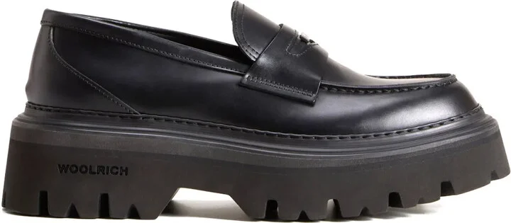 Round Toe Leather Loafers