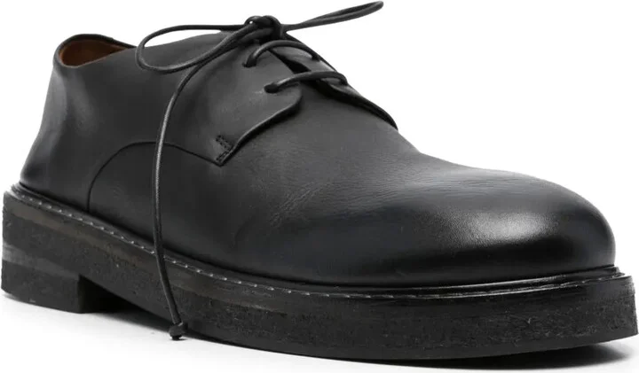 Round-Toe Leather Oxford Shoes - Image 2