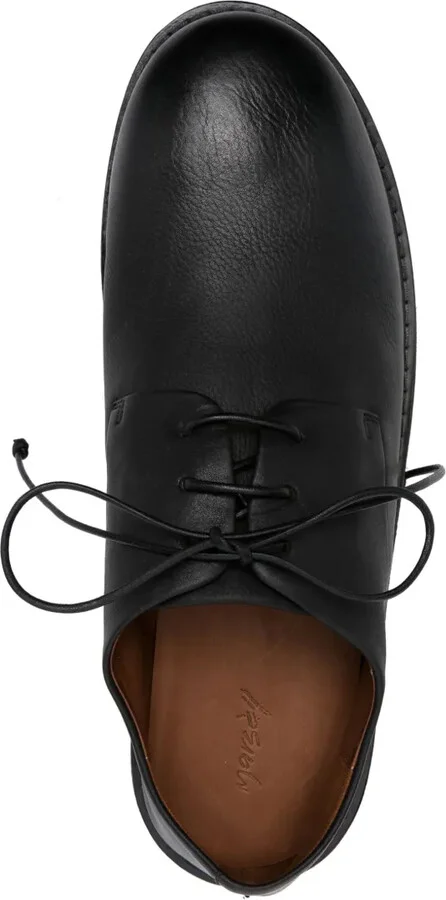 Round-Toe Leather Oxford Shoes - Image 4