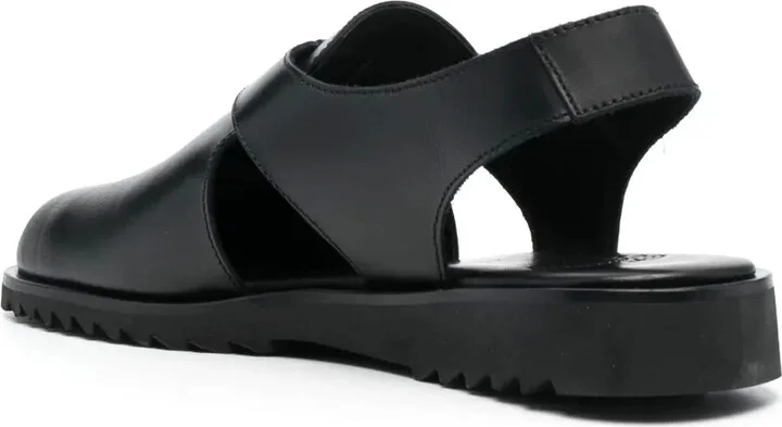 Round-Toe Leather Sandals - Image 3