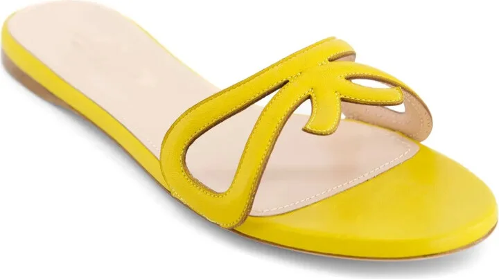 Round-Toe Leather Slides - Image 2
