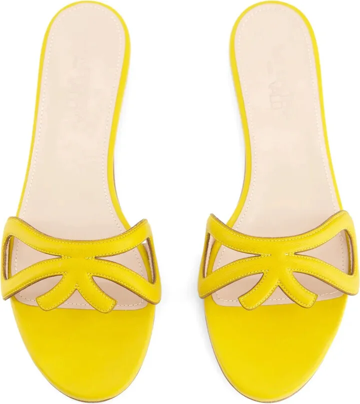 Round-Toe Leather Slides - Image 3