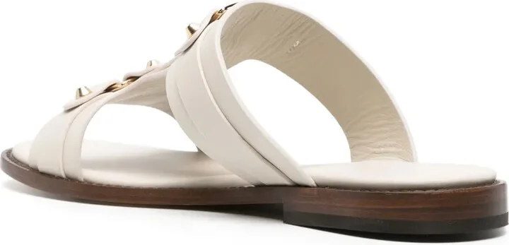 Round-Toe Leather Slides - Image 3