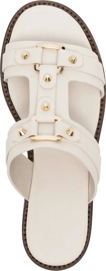 Round-Toe Leather Slides - Image 4