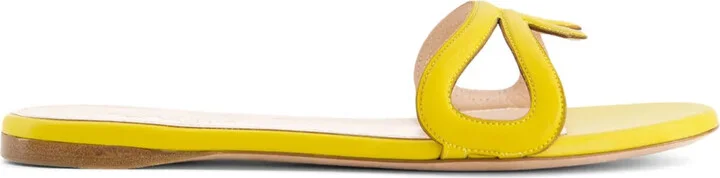 Round-Toe Leather Slides