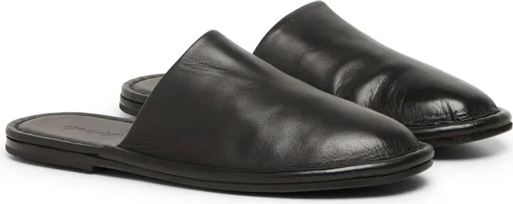 Round-Toe Leather Slippers - Image 2