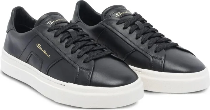 Round-Toe Leather Sneakers - Image 2