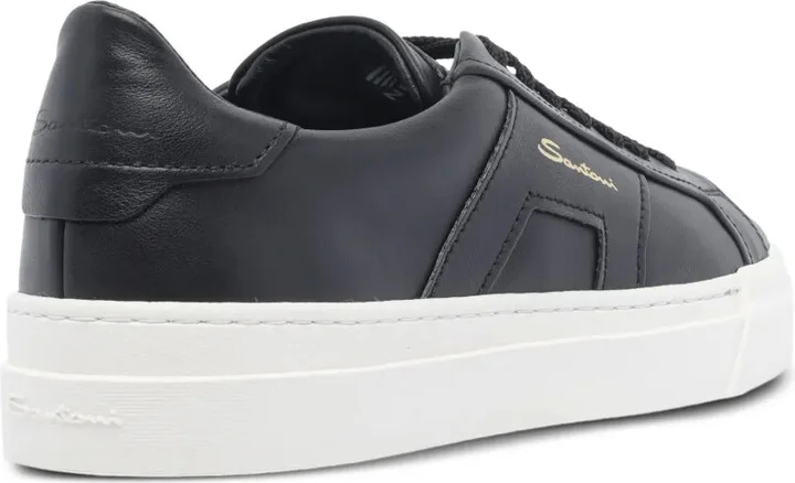 Round-Toe Leather Sneakers - Image 4