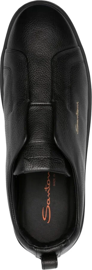 Round-Toe Leather Sneakers - Image 4