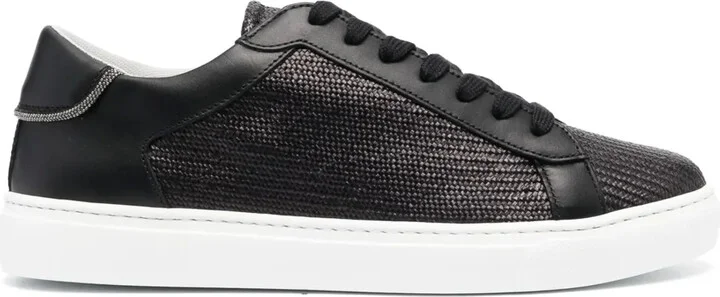 Round-Toe Low-Top Sneakers