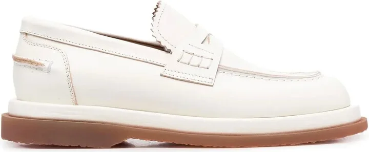 Round-Toe Penny Loafers