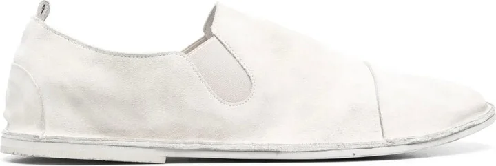 Round-Toe Slip-On Leather Loafers