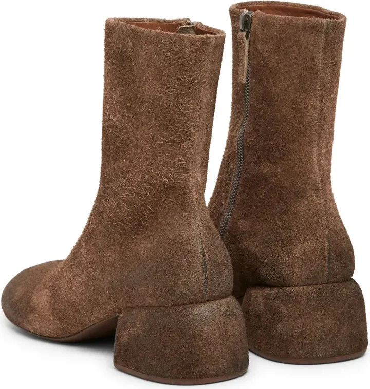 Round-Toe Suede Ankle Boots - Image 3