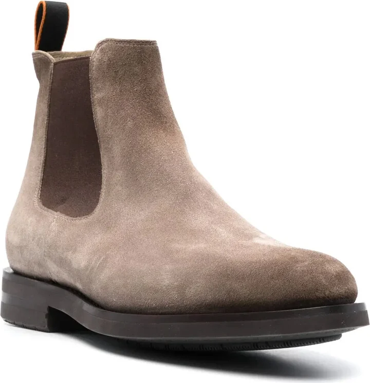 Round-Toe Suede Ankle Boots - Image 2