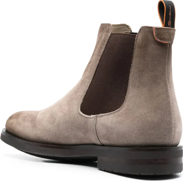 Round-Toe Suede Ankle Boots - Image 3