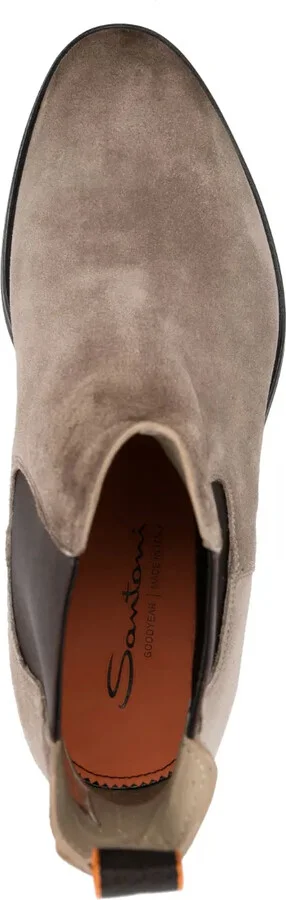 Round-Toe Suede Ankle Boots - Image 4