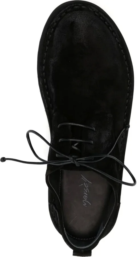 Round-Toe Suede Derby Shoes - Image 4