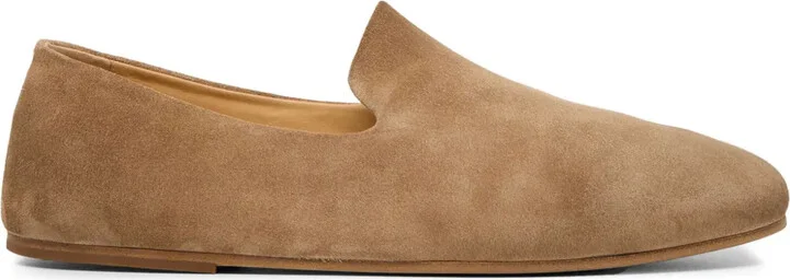 Round-Toe Suede Loafers