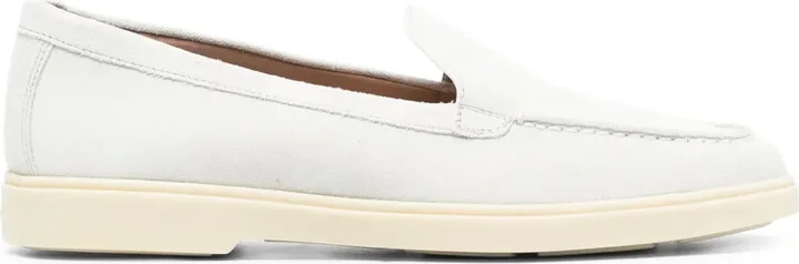 Round-Toe Suede Loafers