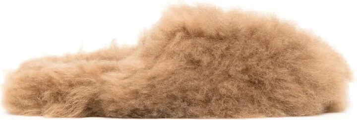 Round-Toe Wool Mules