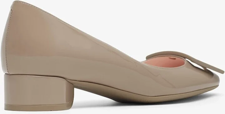 Roundy 25 beige patent pumps - Image 3
