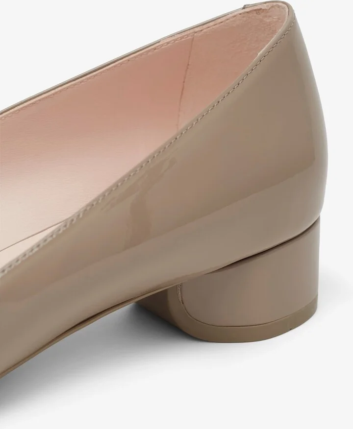 Roundy 25 beige patent pumps - Image 5
