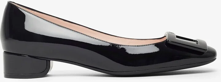 Roundy 25 black patent pumps