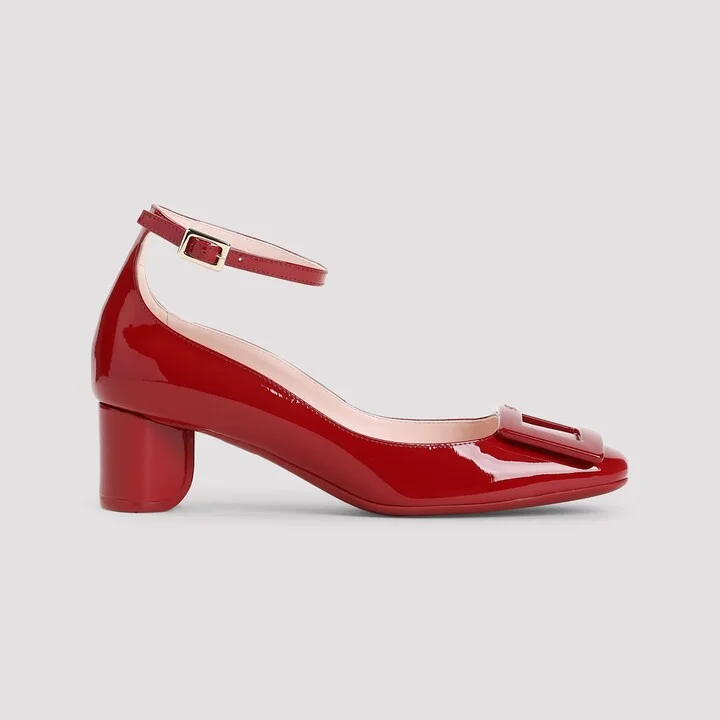 Roundy Lacquered Ankle Strap Dec 45 Pumps - Image 3