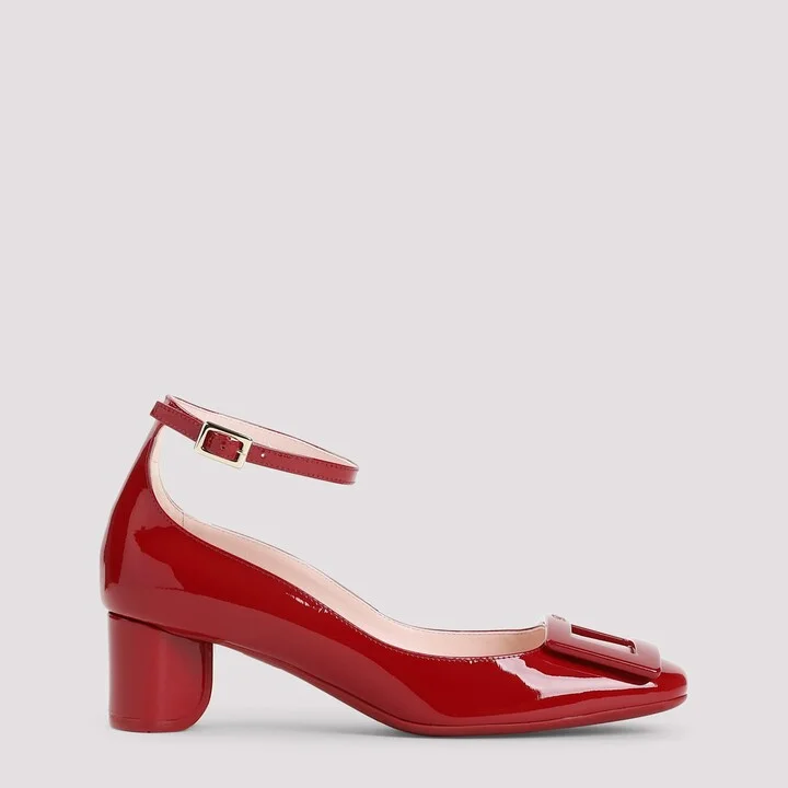 Roundy Lacquered Ankle Strap Dec 45 Pumps