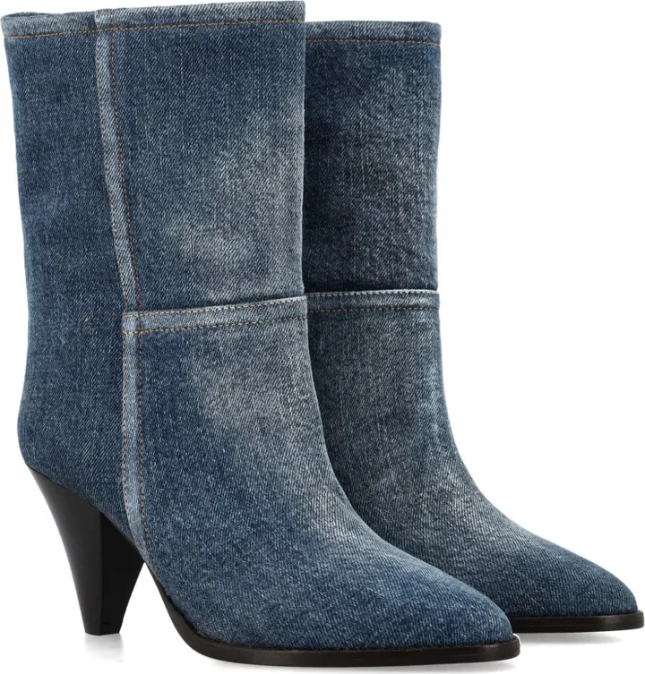 Rouxa 75mm denim boots - Image 2